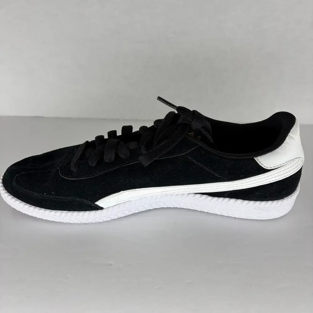 Puma Astro Cup Suede Sneakers Black White Gold Men's Size 11